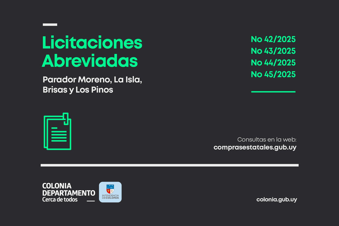 LLAMADO A INTERESADOS EN LA EXPLOTACIÓN DE PARADORES DE CARMELO, PALMIRA Y VALDENSE